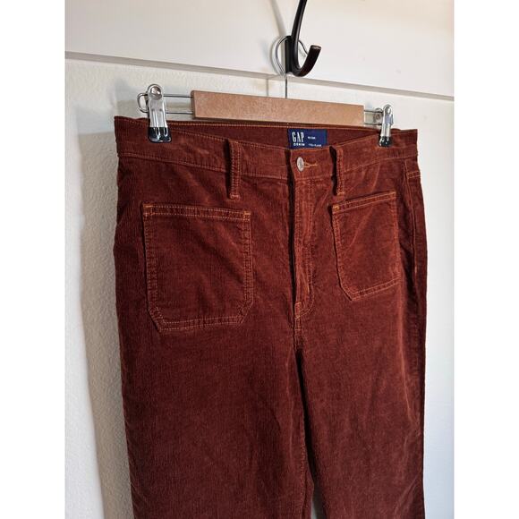 Gap Corduroy 70's Flare Pants Rust Color Size 10 / 30 Regular Fall - Picture 3 of 9